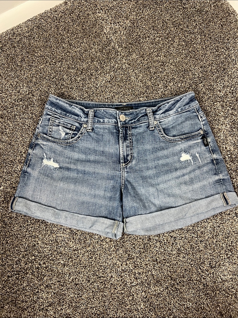 Silver Boy Friend Shorts Sz 31